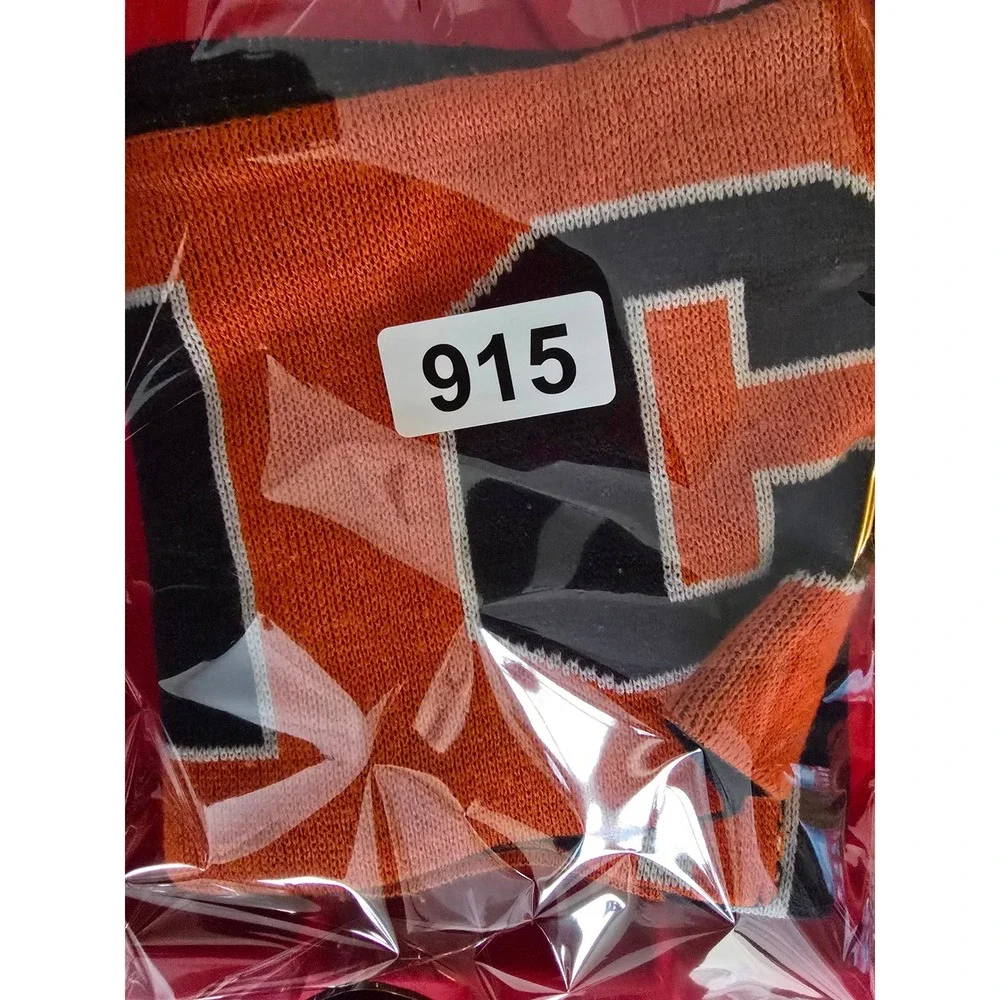 Chicago Bears NFL Knit Scarf Orange Navy Blue Team‎ Apparel Reebok